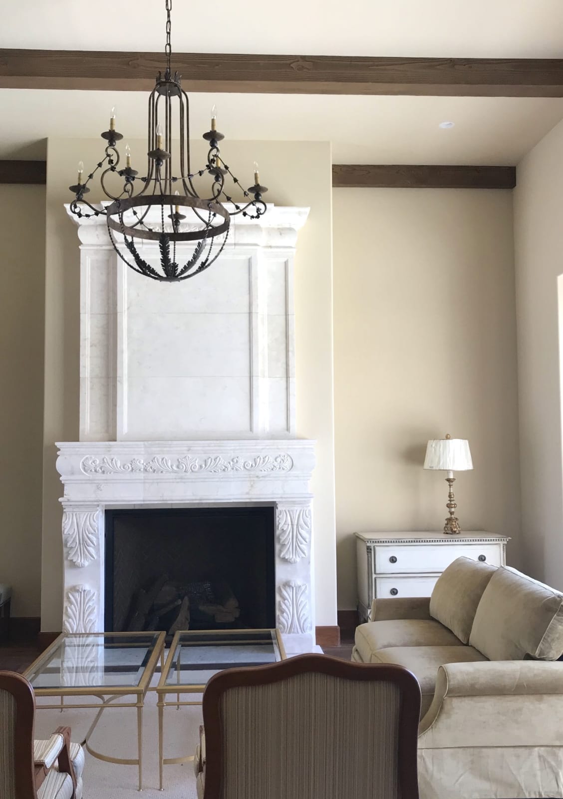 Iron Chandelier Eight Light Chandelier