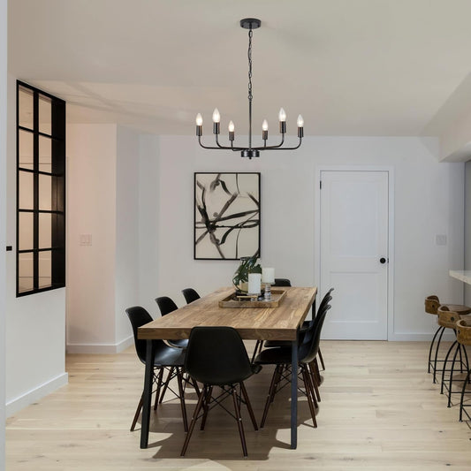 Matte Black Iron Chandelier Chandelier Iron Chandelier 6 Light Black Iron Chandelier Farmhouse Iron Chandelier Chandeliers for Dining Room Industrial Iron Pendant Iron Chandelier Light Fixtures Iron Chandelier